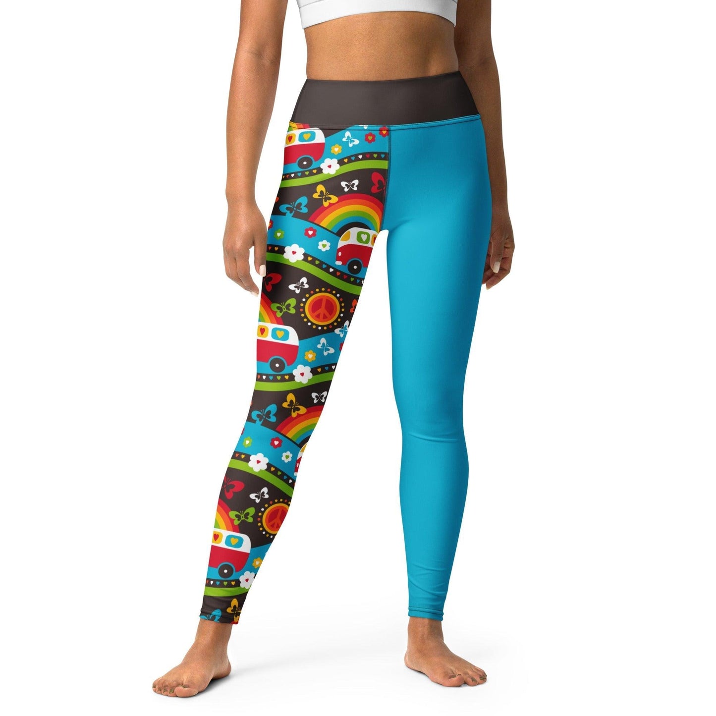 Yoga Leggings - HIPPIE DAY rainbow
