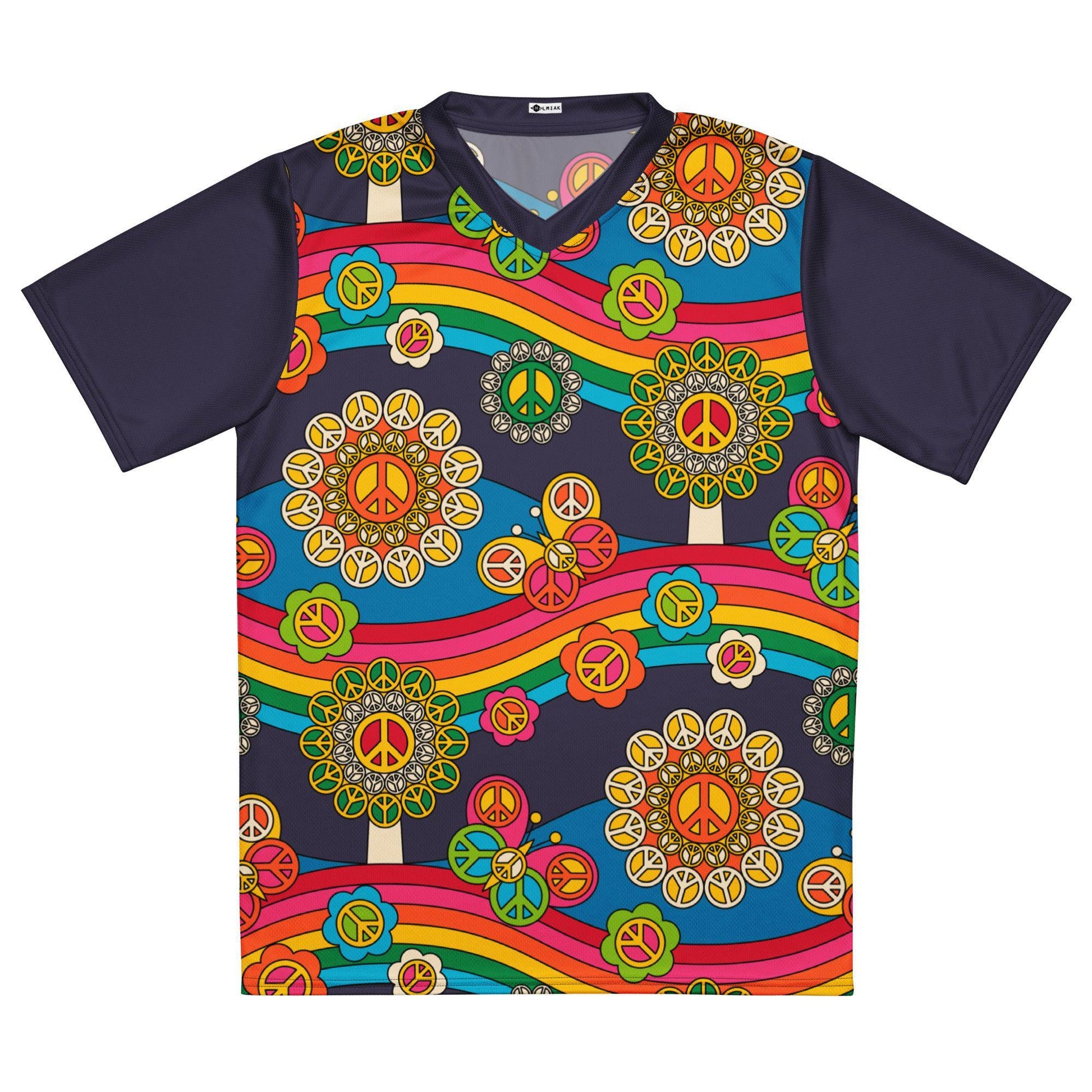 Sports Jersey - HIPPIE PARK - Hippie symbols, rainbows & butterflies 6XL