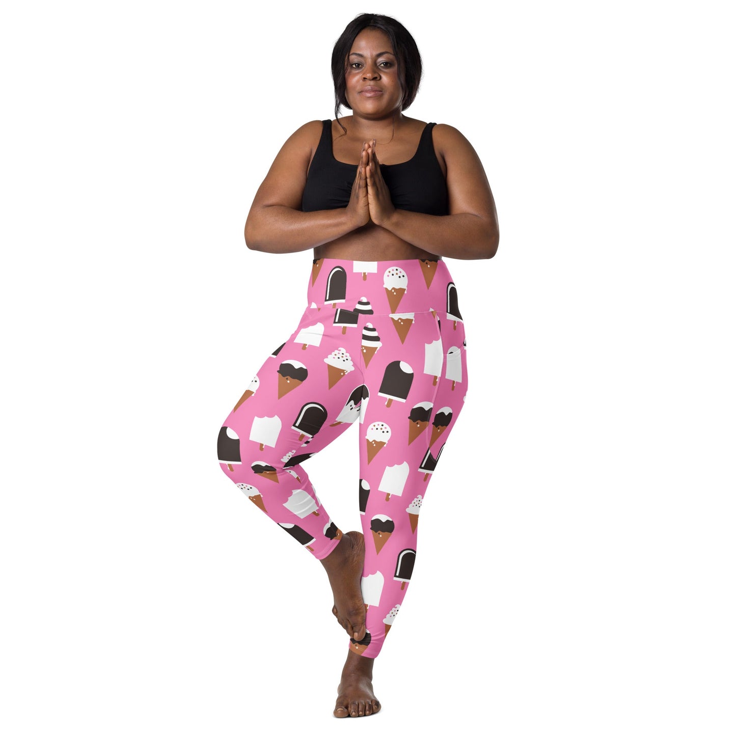 Leggings with pockets - JÄDE pink