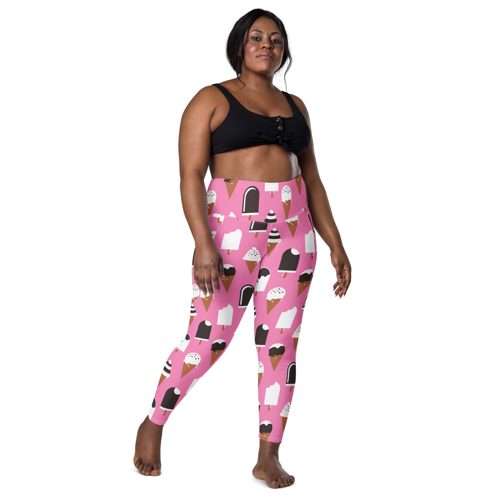 Leggings with pockets - JÄDE pink