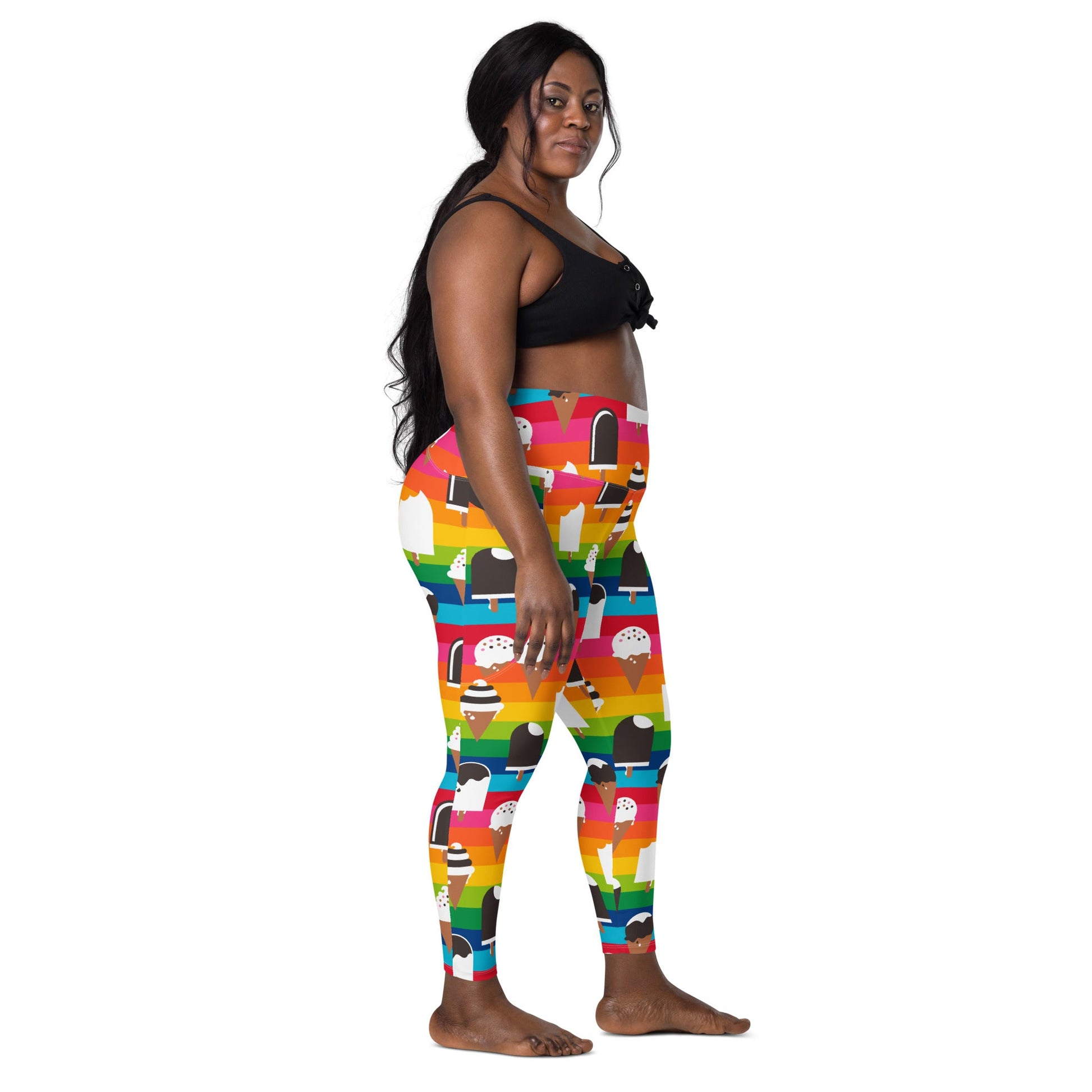 Leggings with pockets - JÄDE rainbow