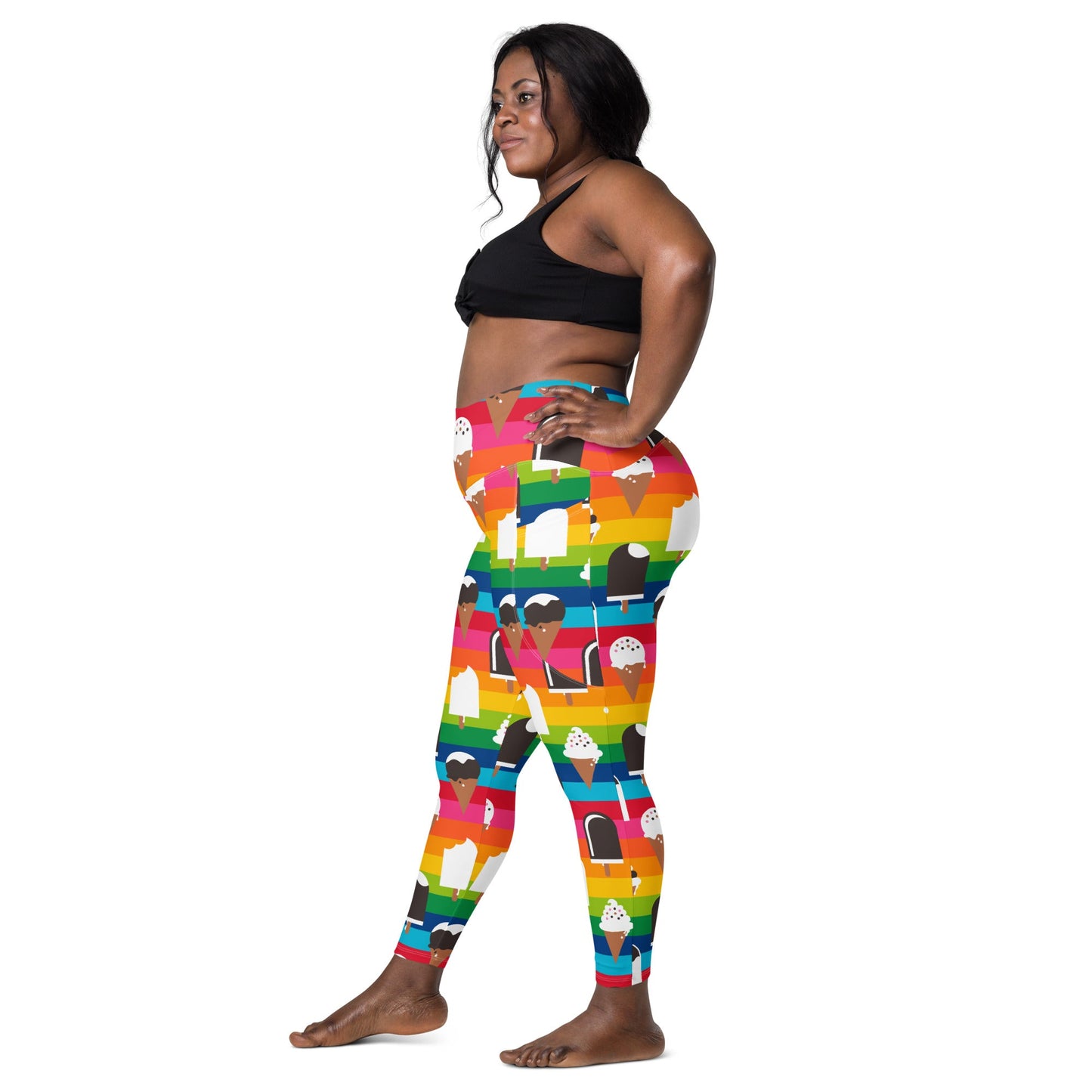 Leggings with pockets - JÄDE rainbow