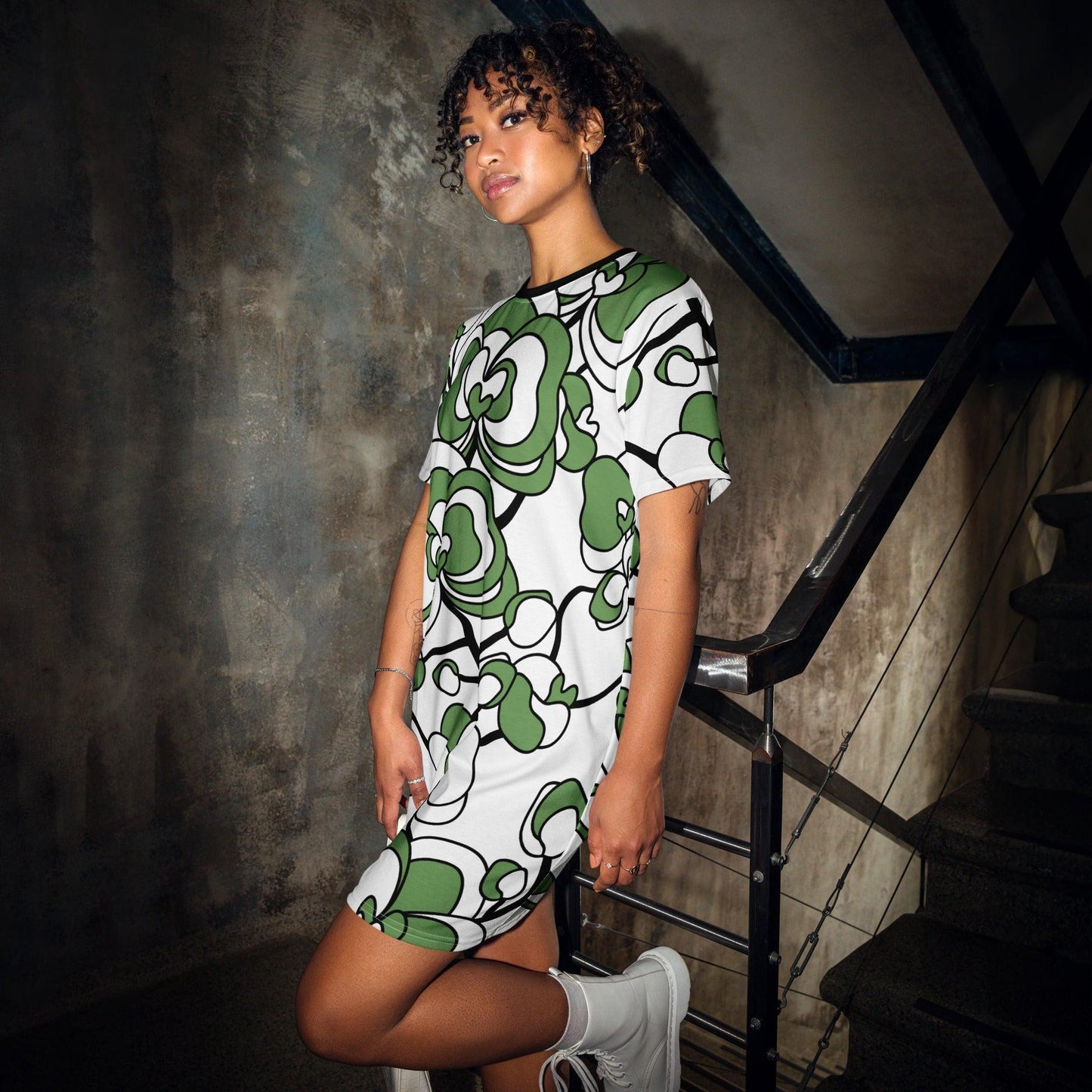 T-Shirt Dress - JUBILEE simply green