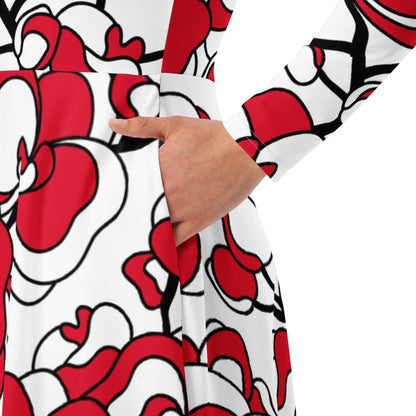 Midi Dress - JUBILEE simply red