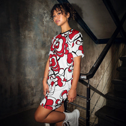 T-Shirt Dress - JUBILEE simply red