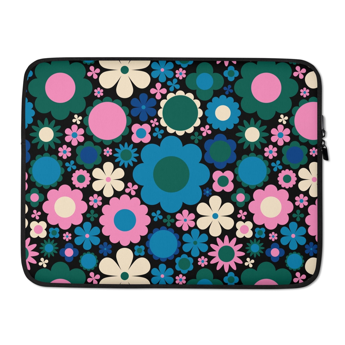 Laptop Sleeve - BLOOMPOP blue - Popping Bloom Print