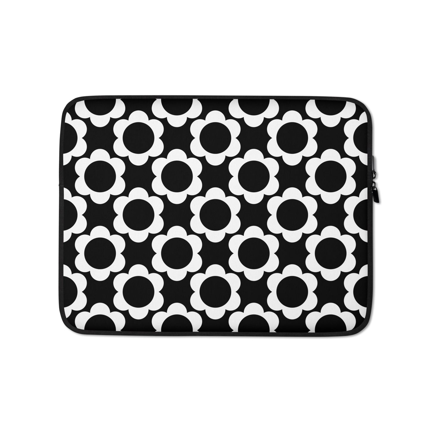 Laptop Sleeve - ELLIE black - Classic Flower Print