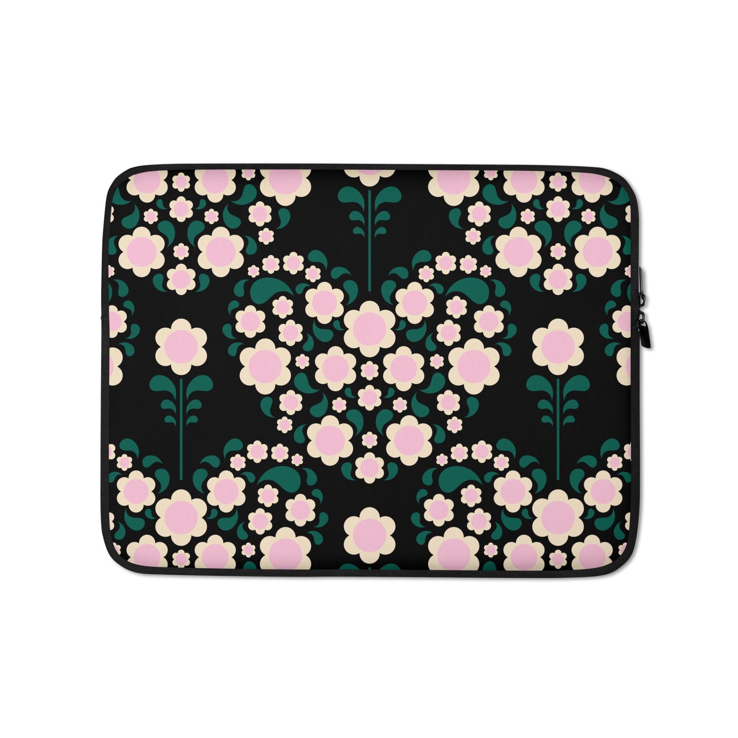 Laptop Sleeve - HEARTBEAT pink black