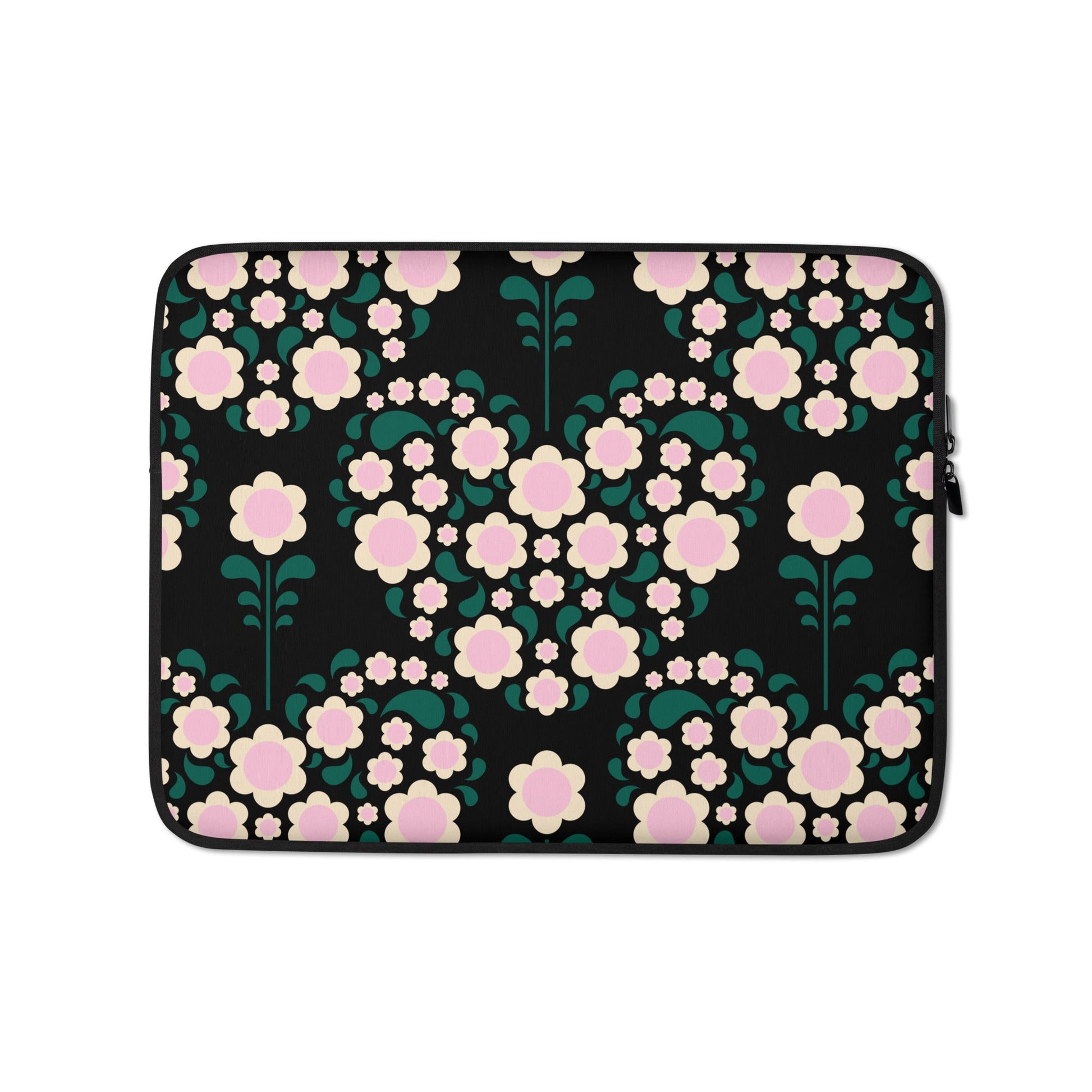 Laptop Sleeve - HEARTBEAT pink black