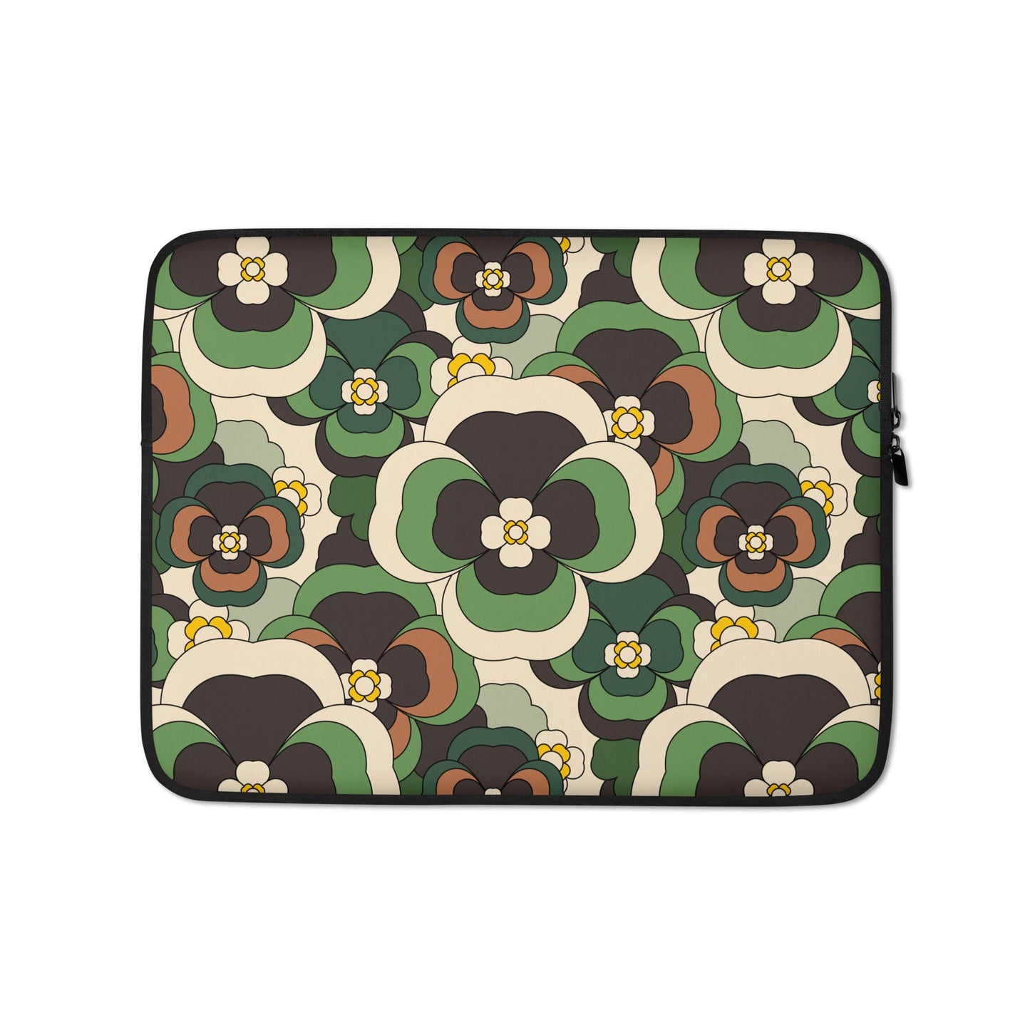 Laptop Sleeve - PANSY FANTASY green