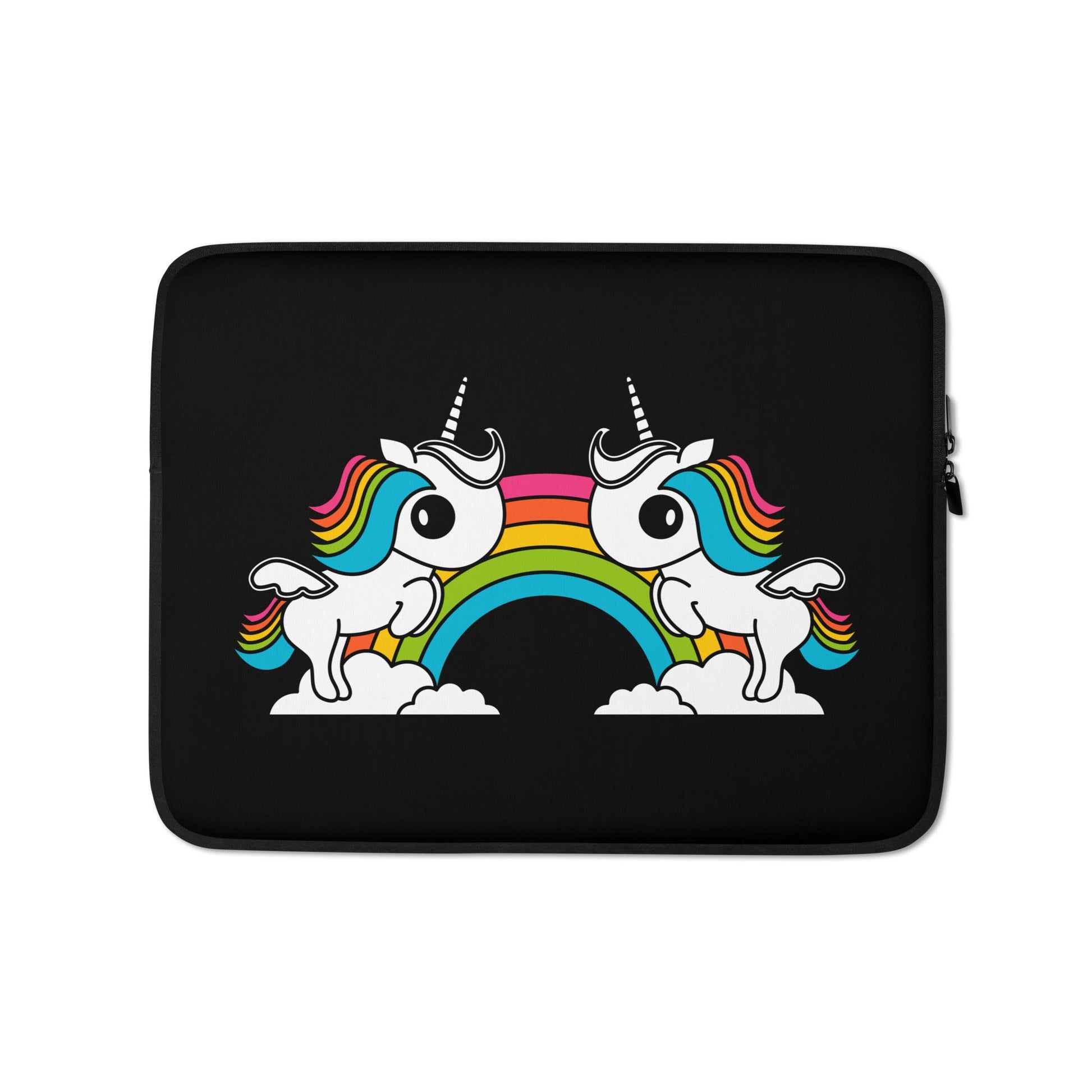 Laptop Sleeve - UNIQUE black - Unicorns and rainbows