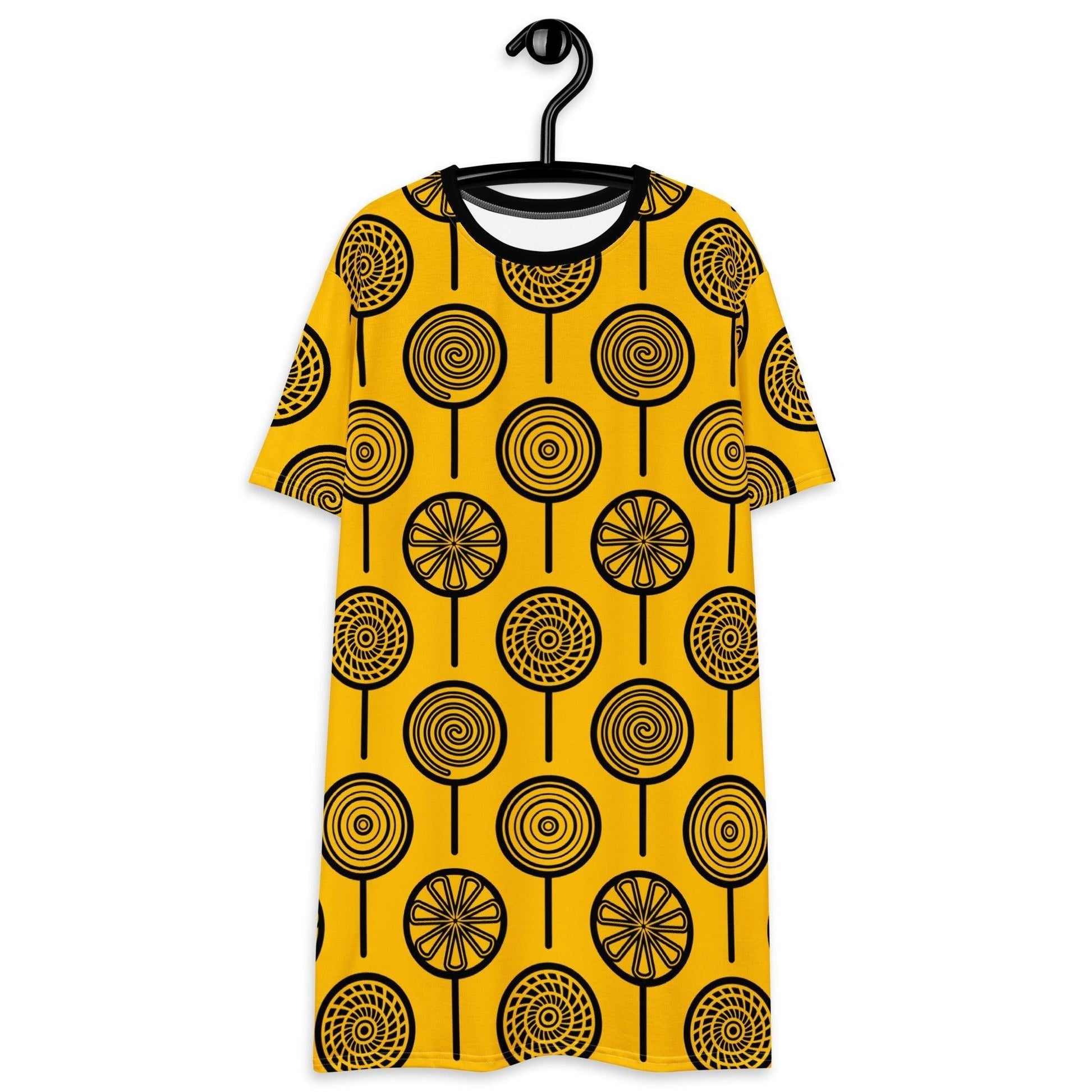 T-Shirt Dress - LOLLY yellow