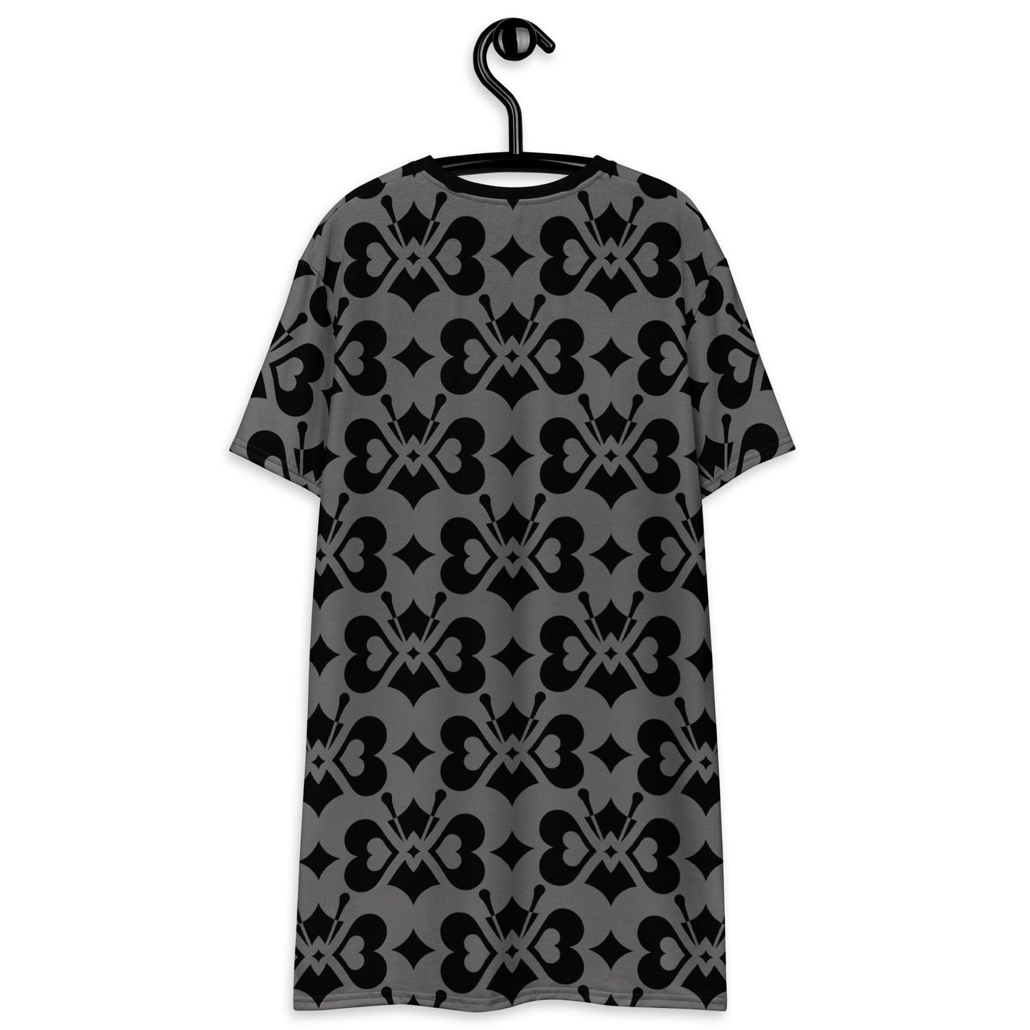 T-Shirt Dress - LOVE BUTTERFLY black