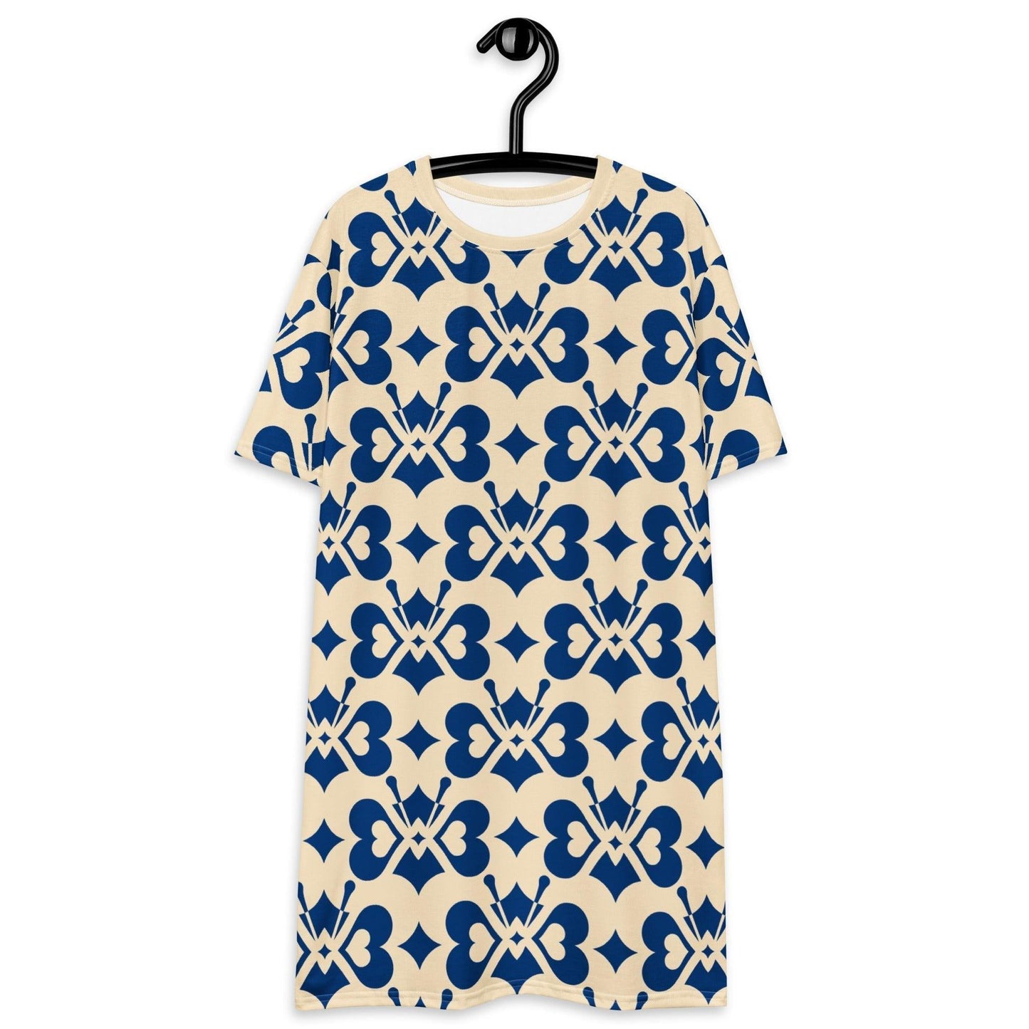 T-Shirt Dress - LOVE BUTTERFLY bluelight