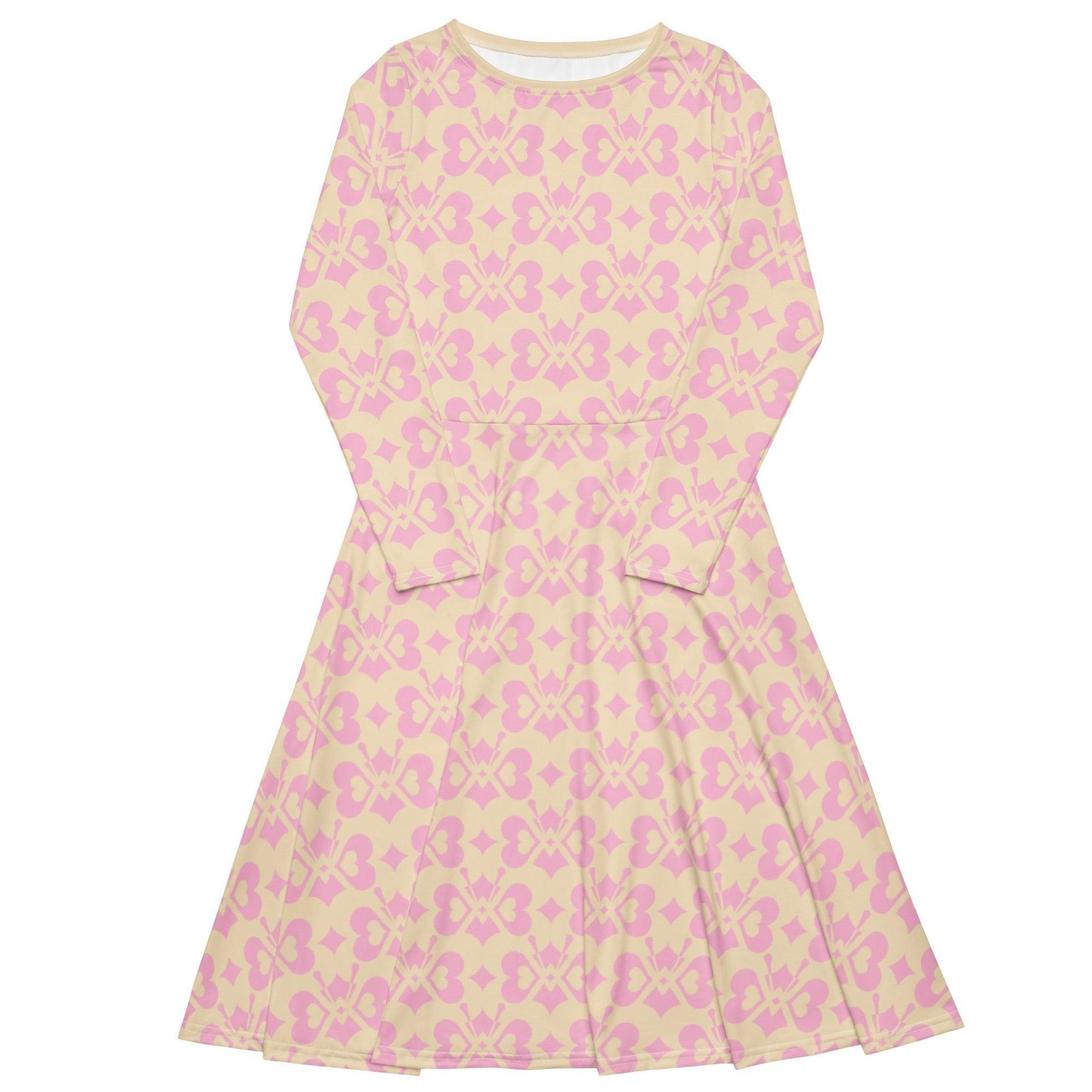 Midi Dress - LOVE BUTTERFLY tender pink