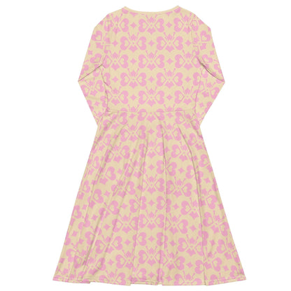 Midi Dress - LOVE BUTTERFLY tender pink