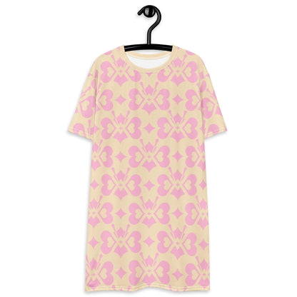 T-Shirt Dress - LOVE BUTTERFLY tenderpink