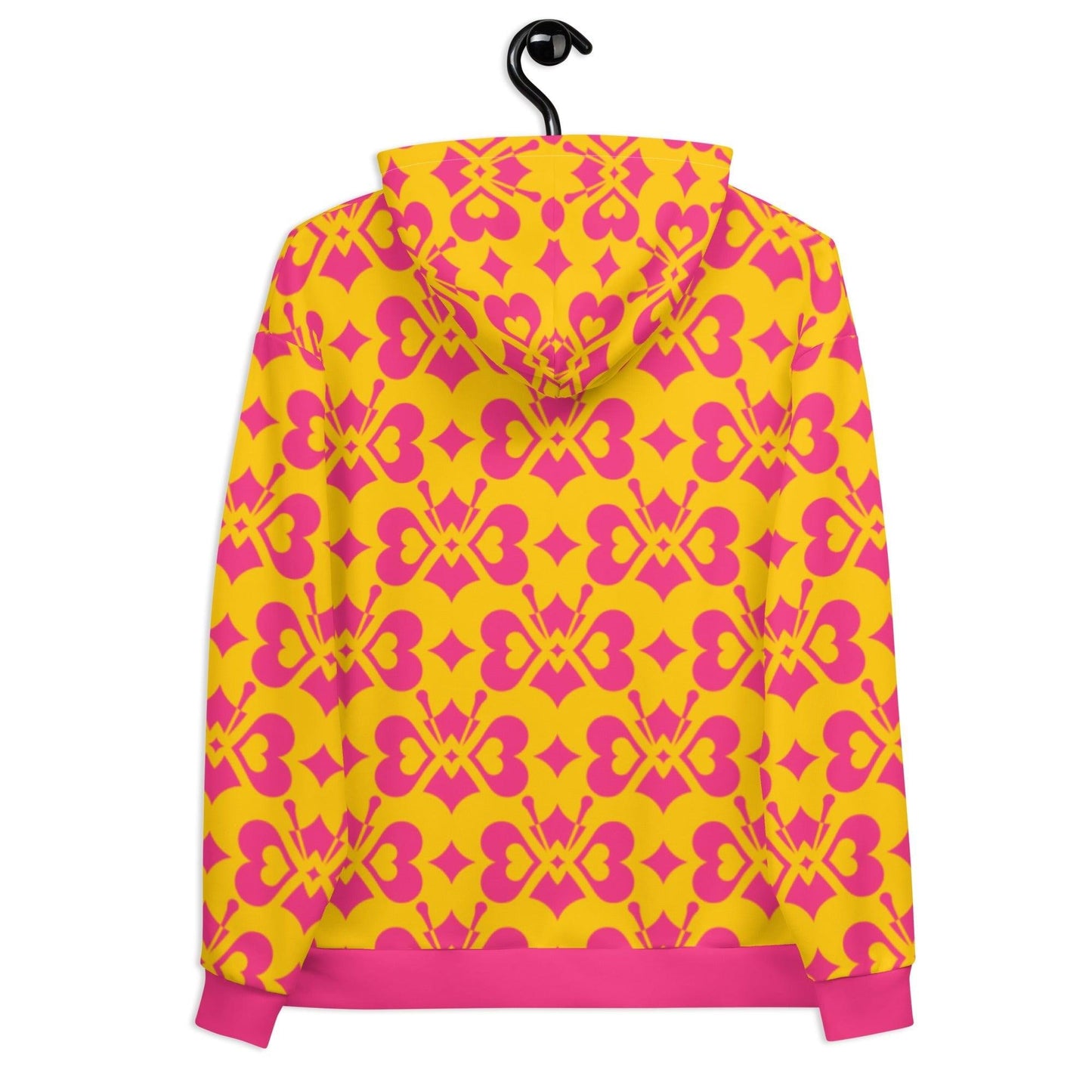 Hoodie - LOVE BUTTERFLY yellow pink