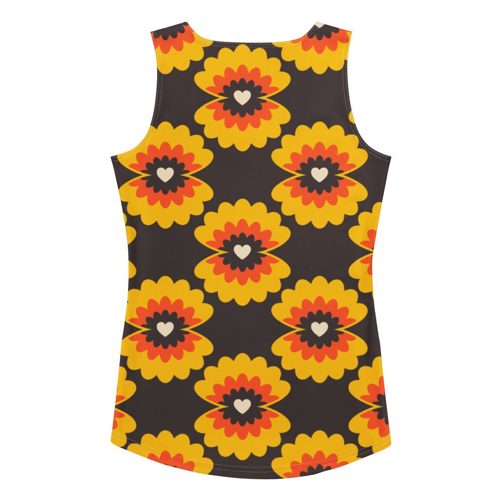 Tank Top - LOVE PEARL orange brown