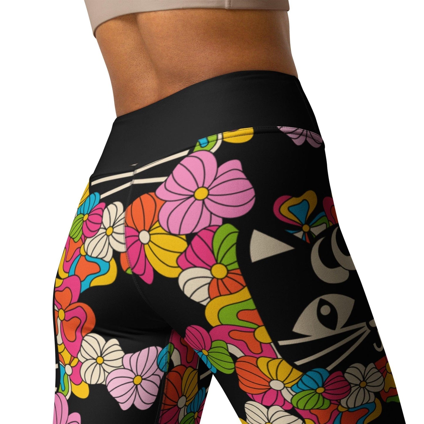 Yoga Leggings -2- MAGICAT black