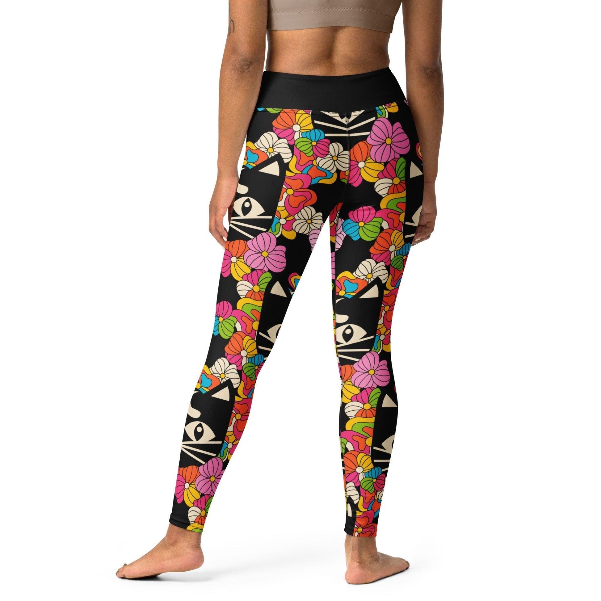 Yoga Leggings -2- MAGICAT black