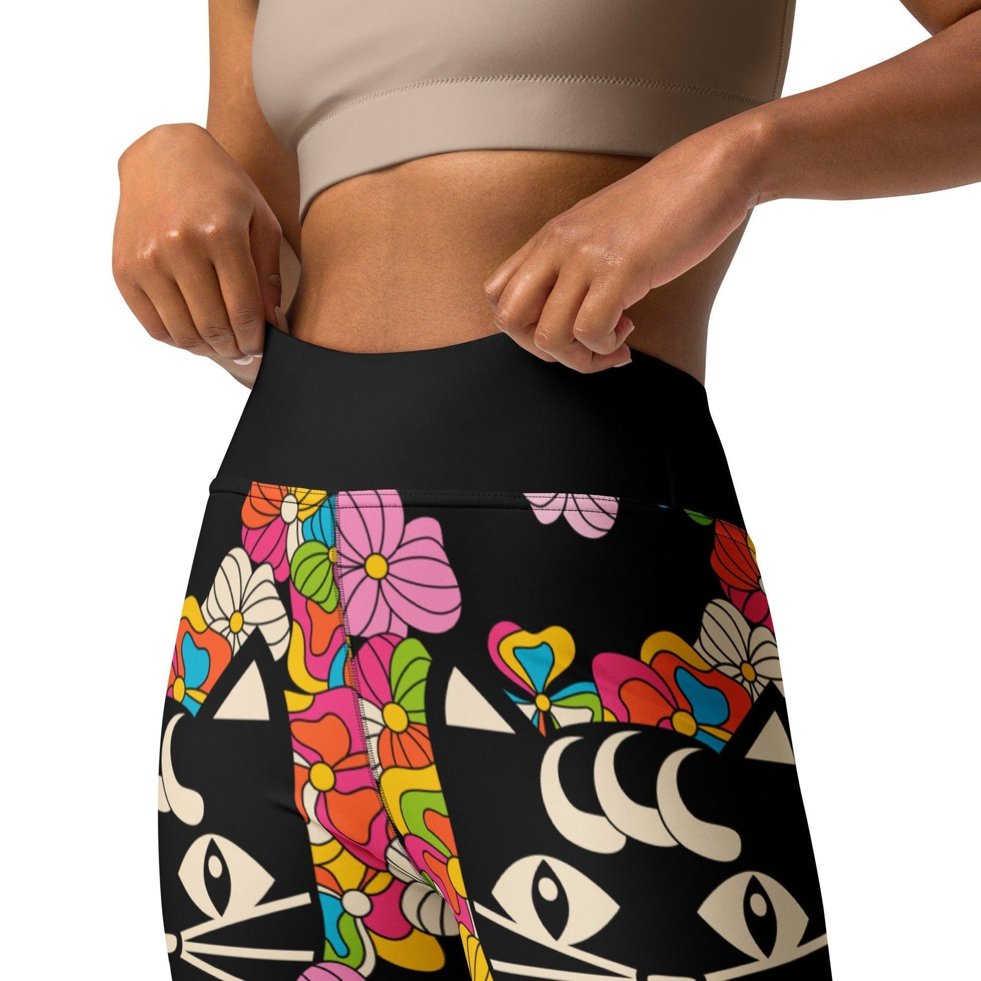 Yoga Leggings -2- MAGICAT black