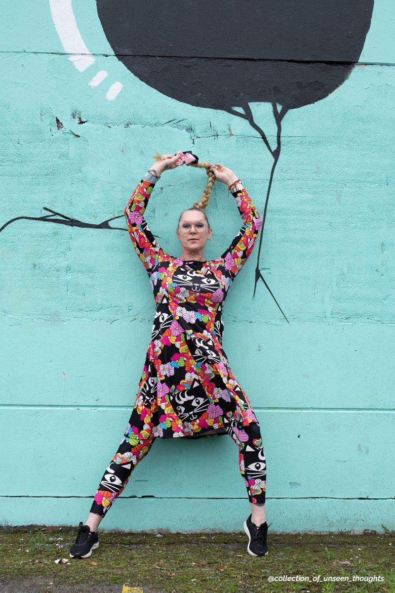 Yoga Leggings -2- MAGICAT black