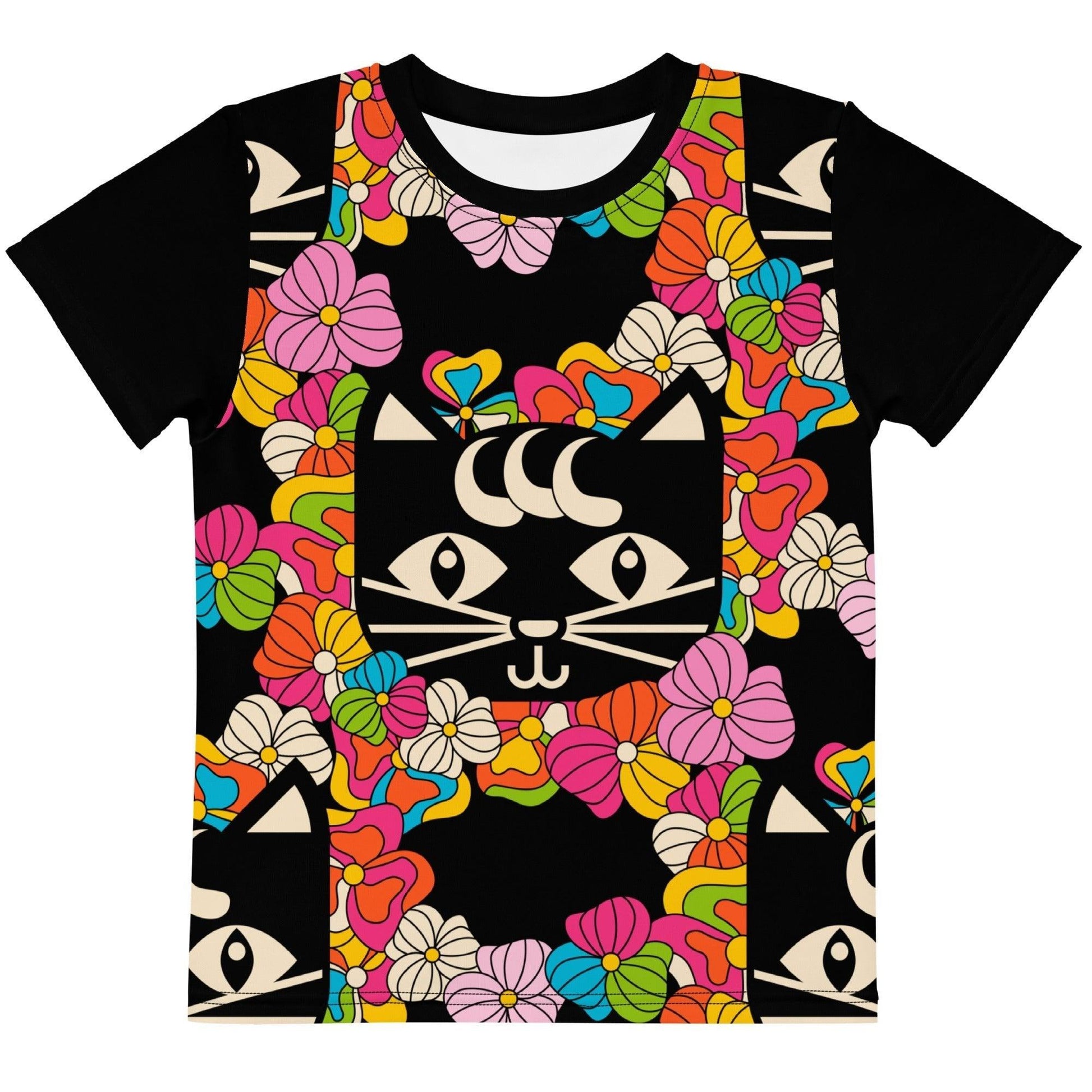 Kids' T-Shirt - MAGICAT black