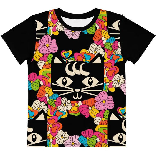 Kids' T-Shirt - MAGICAT black
