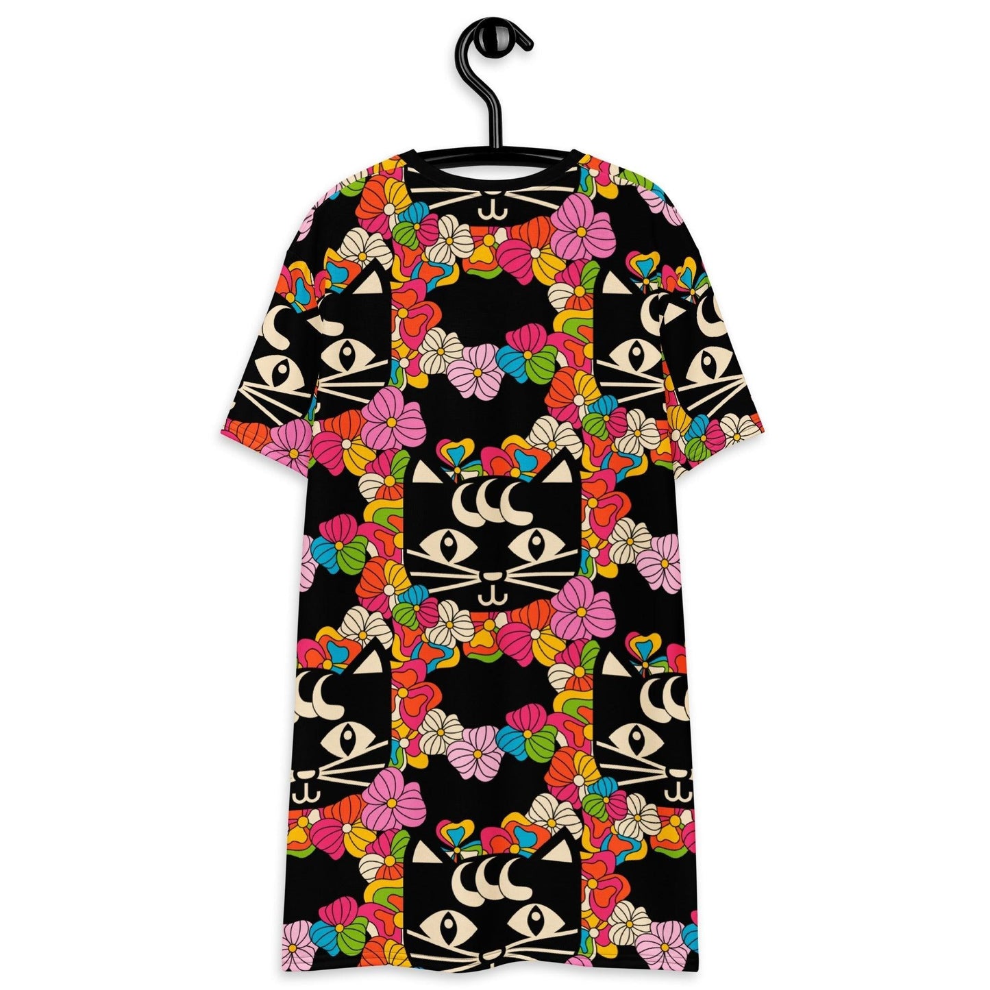T-Shirt Dress - MAGICAT black
