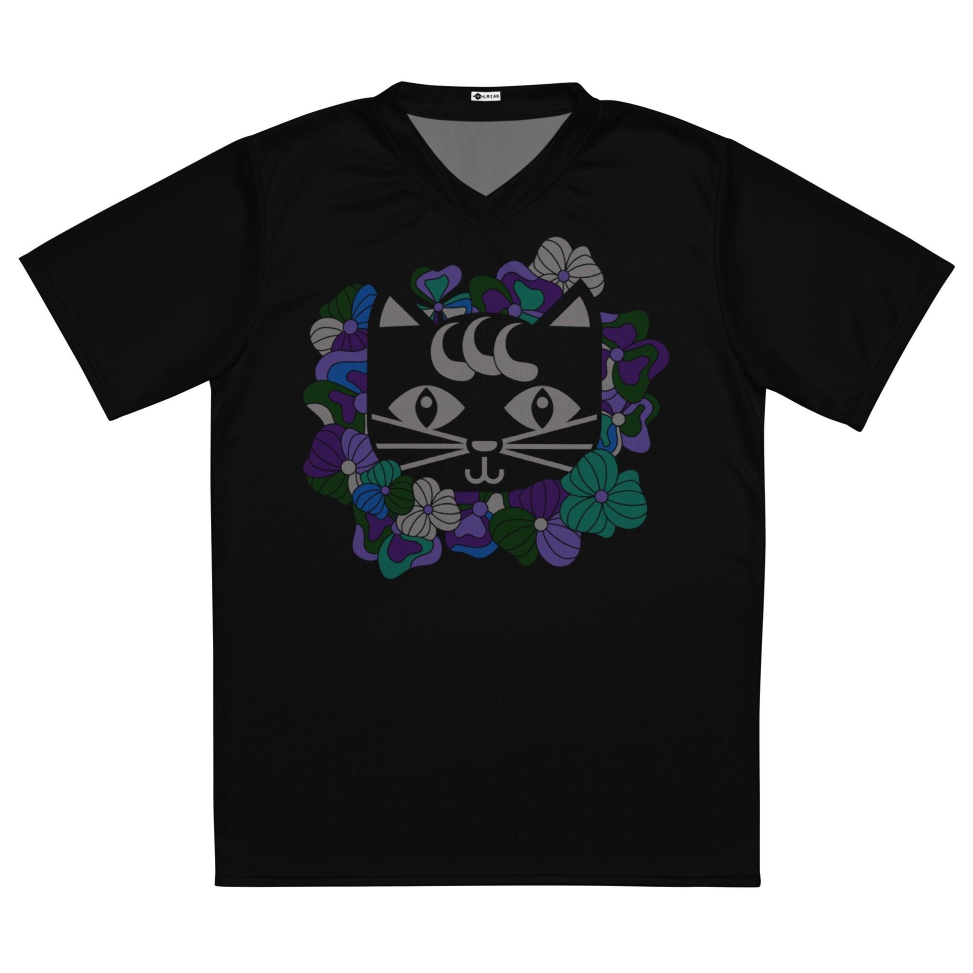 Sports Jersey - MAGICAT mystic (cat) - Black cats and flowers print 6XL