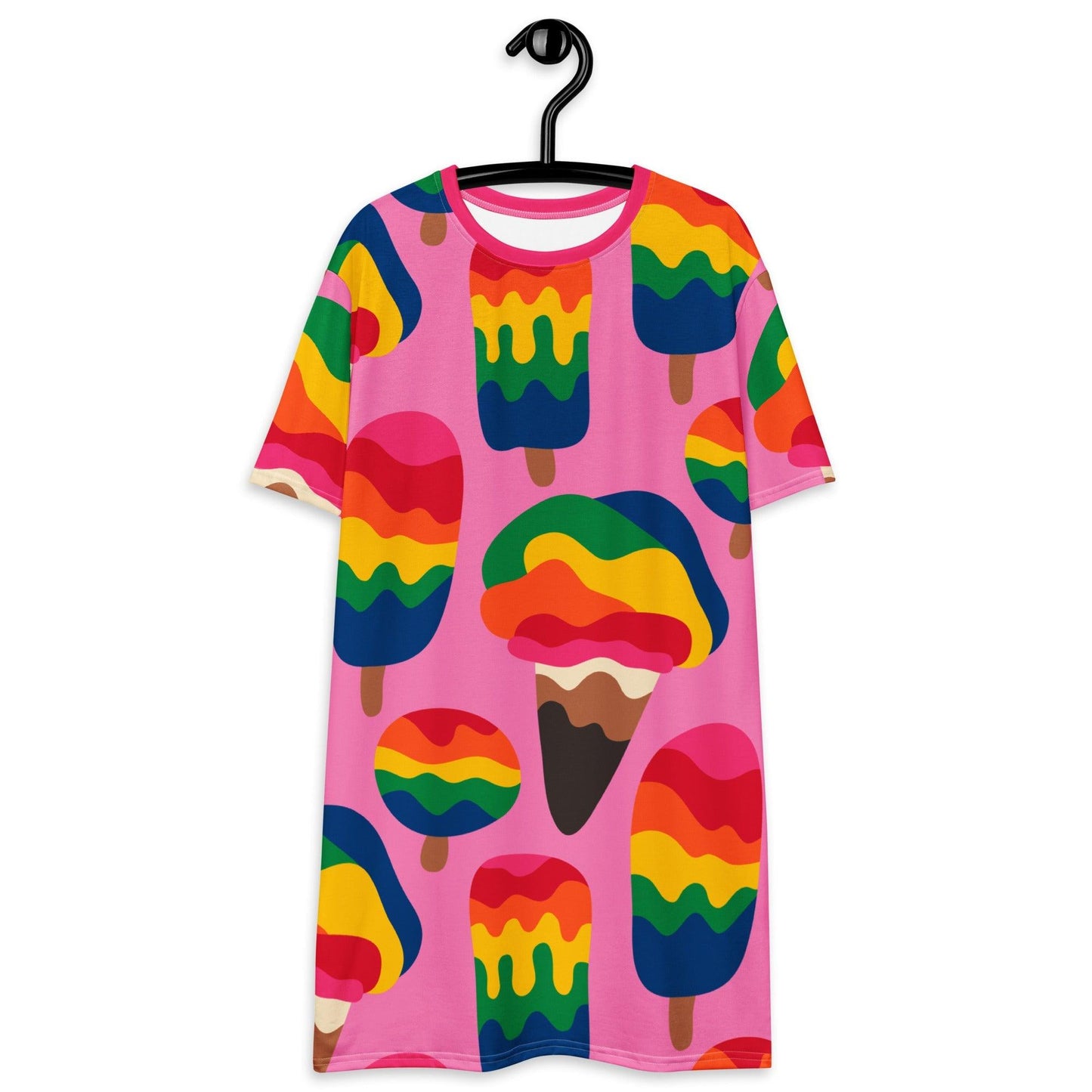 T-Shirt Dress - MANIC ICE pink