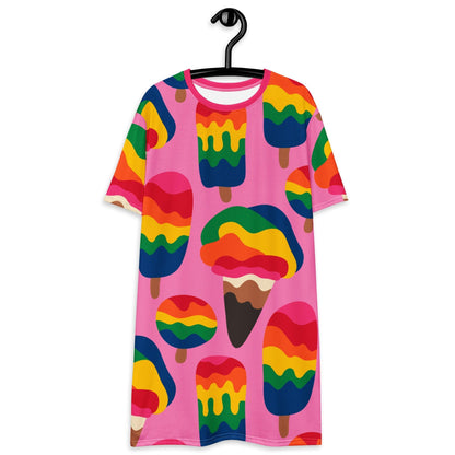 T-Shirt Dress - MANIC ICE pink