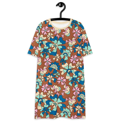 T-Shirt Dress - MISS PENNY blue brown