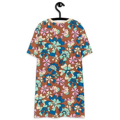 T-Shirt Dress - MISS PENNY blue brown
