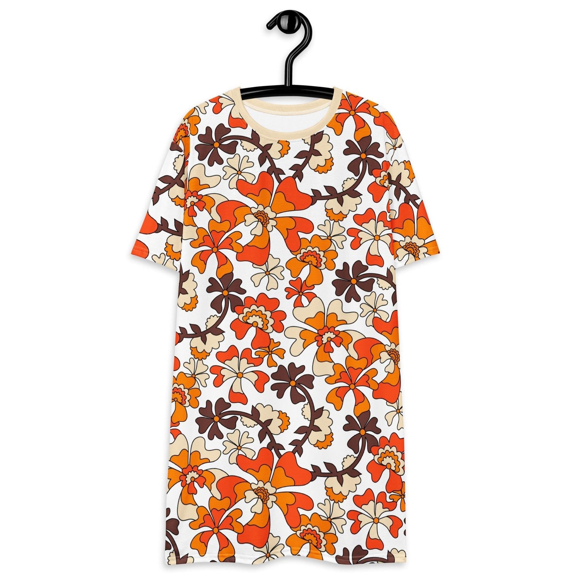 T-Shirt Dress - MISS PENNY orange white