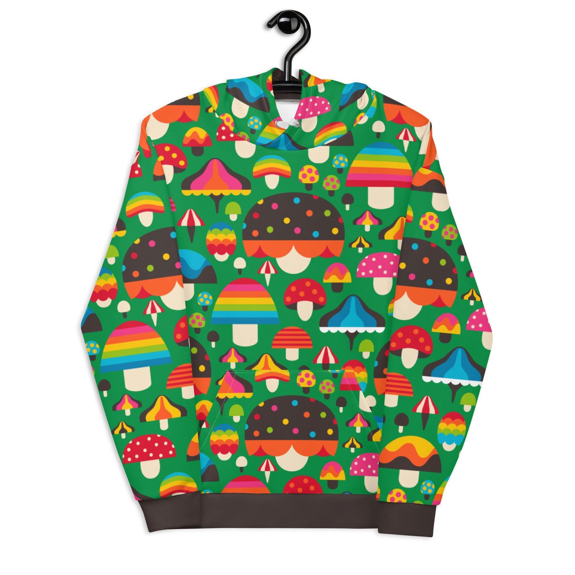 Hoodie - MUSHROOM MANIA green