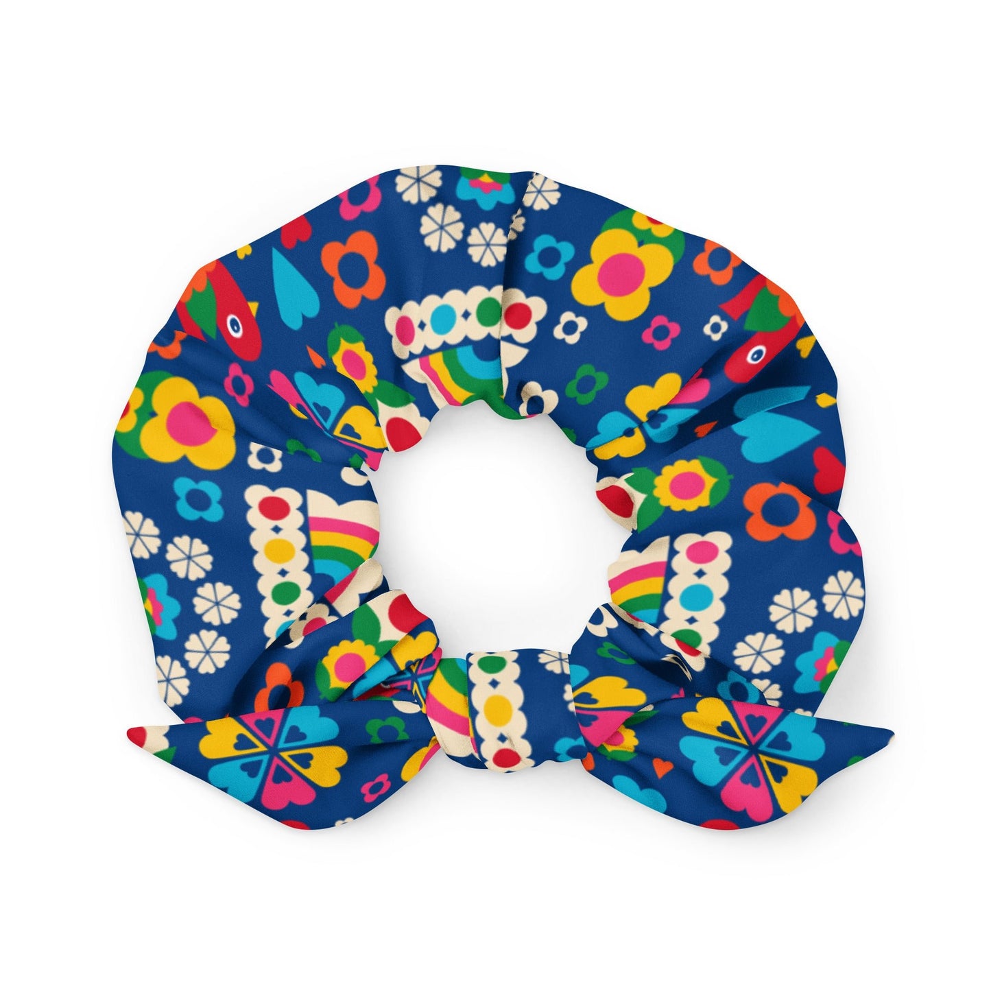 Scrunchie - OLD BIRDIE blue