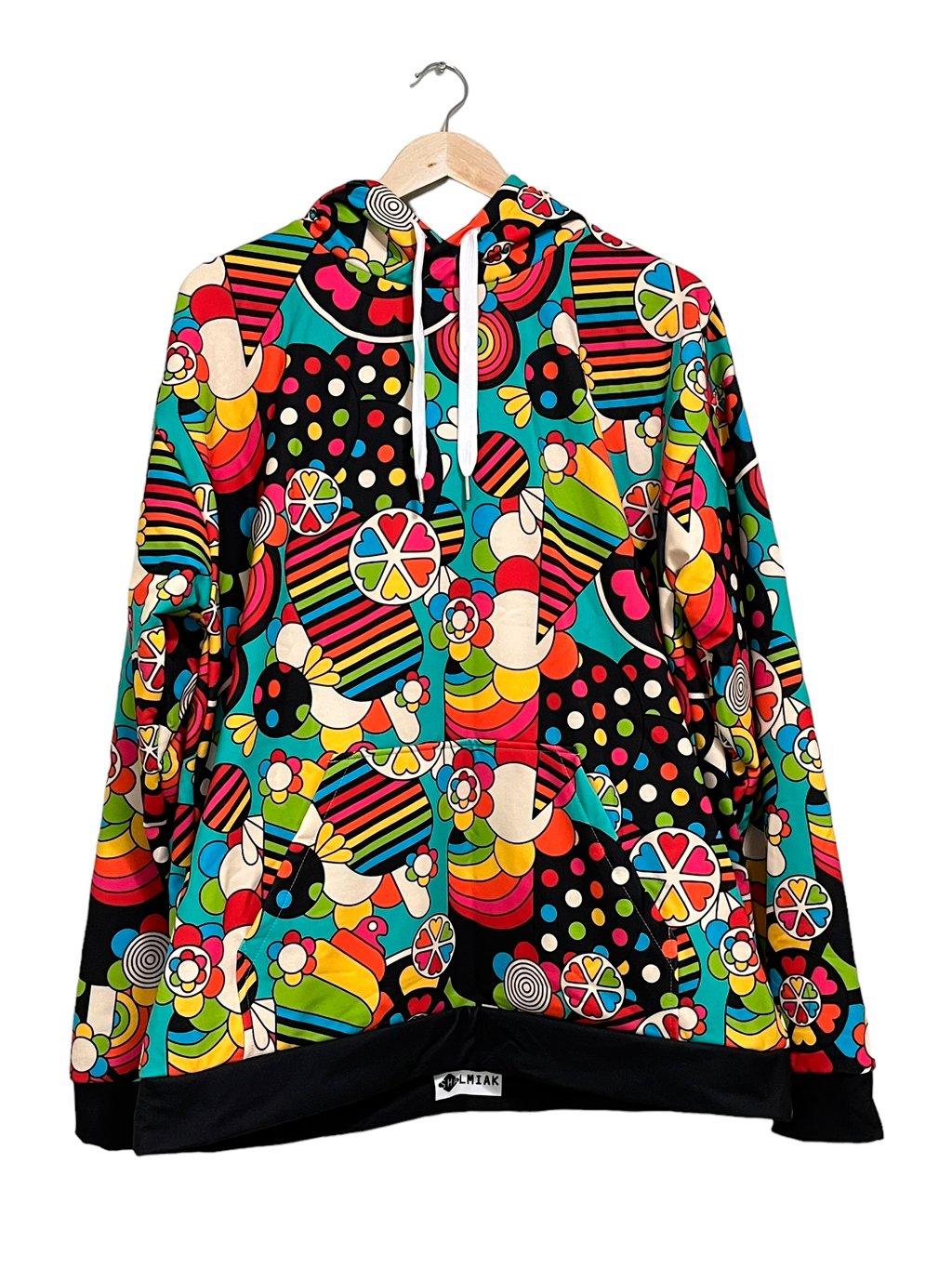 OUTLET - UNISEX HUPPARI - SWEET FREAK mint - koko XL - Playful sweet treats print