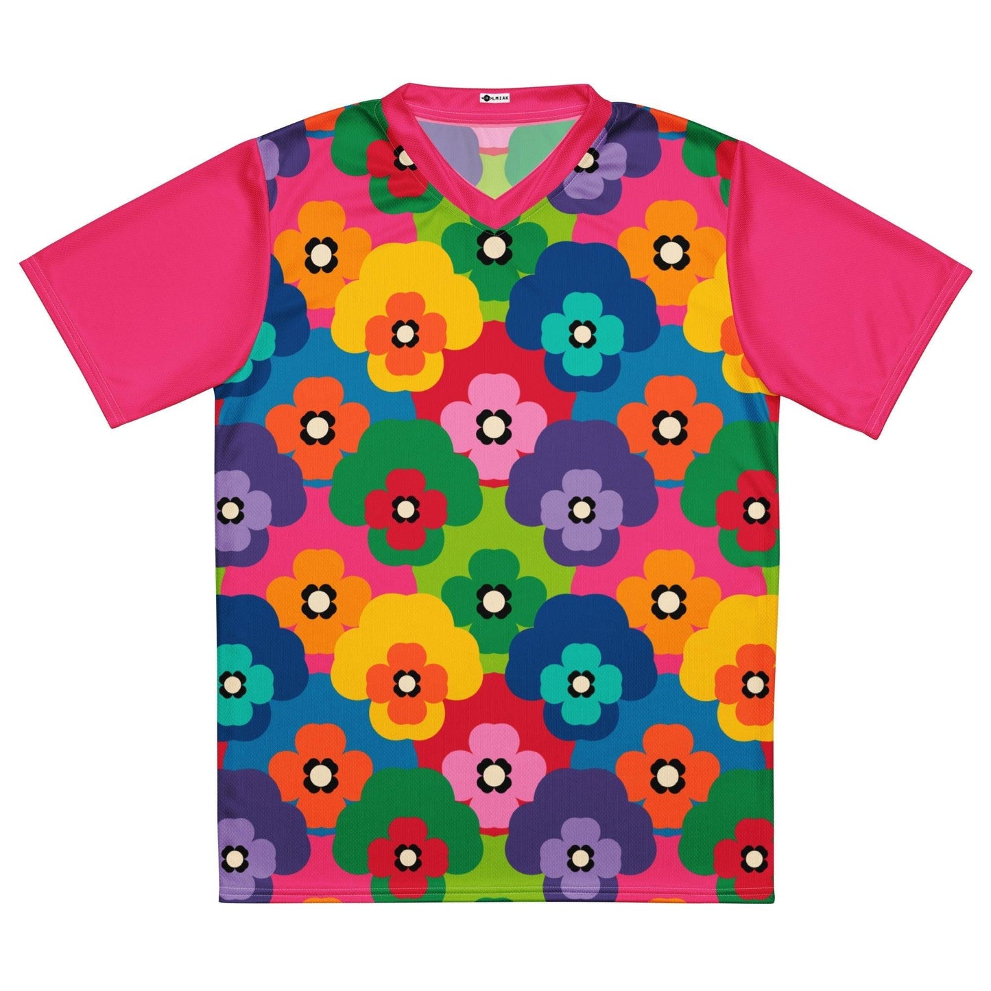 Sports Jersey - PANSY FAB - Colorful pansy flower print 6XL