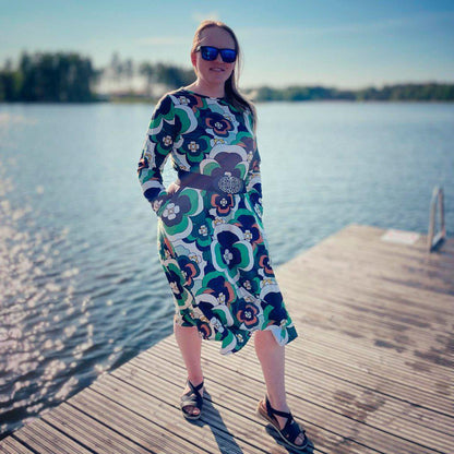 Midi Dress - PANSY FANTASY green