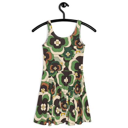 Skater Dress - PANSY FANTASY green