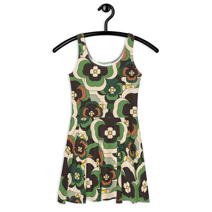 Skater Dress - PANSY FANTASY green
