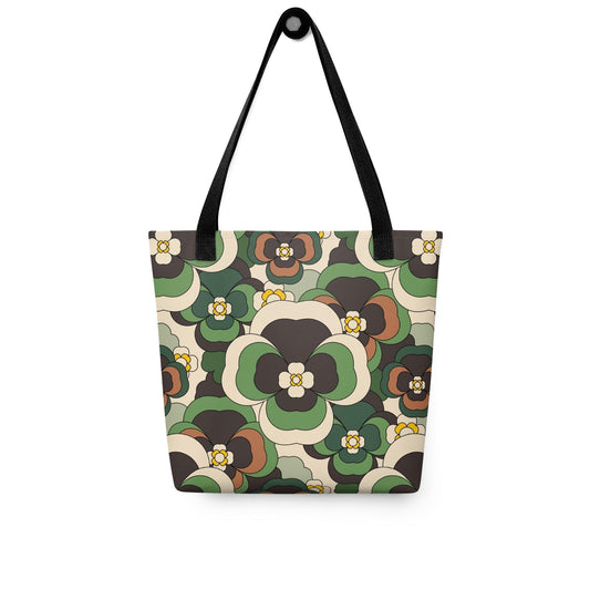 Tote Bag - PANSY FANTASY green