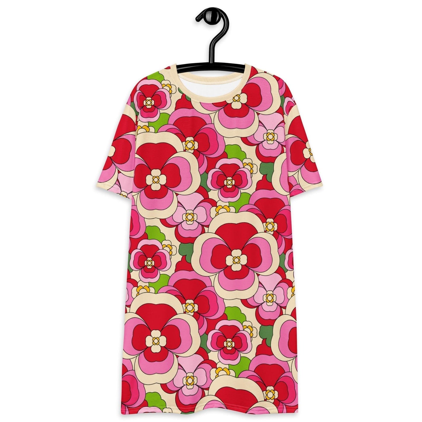 T-Shirt Dress - PANSY FANTASY pink