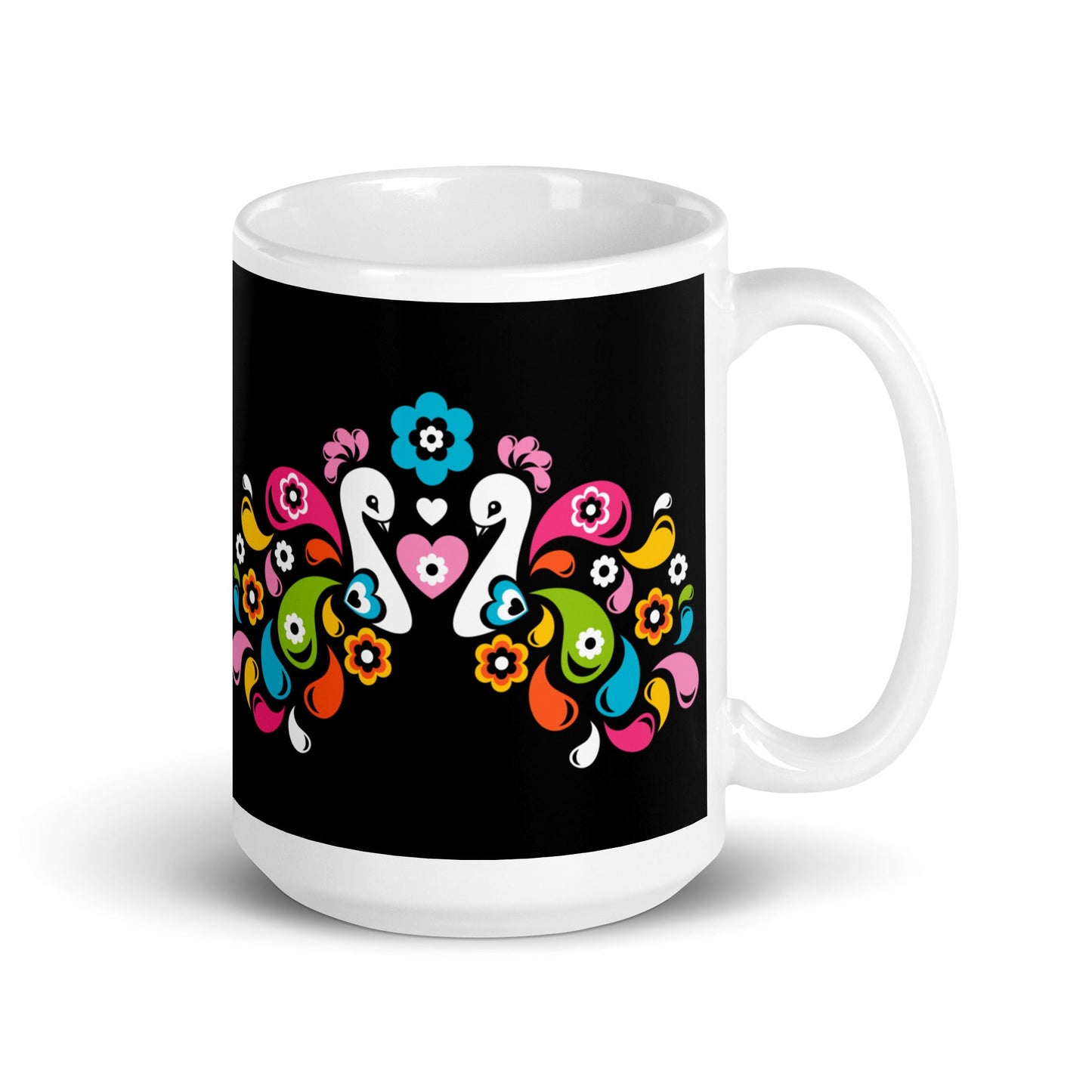 Mug - PEACOCK LOVE happy