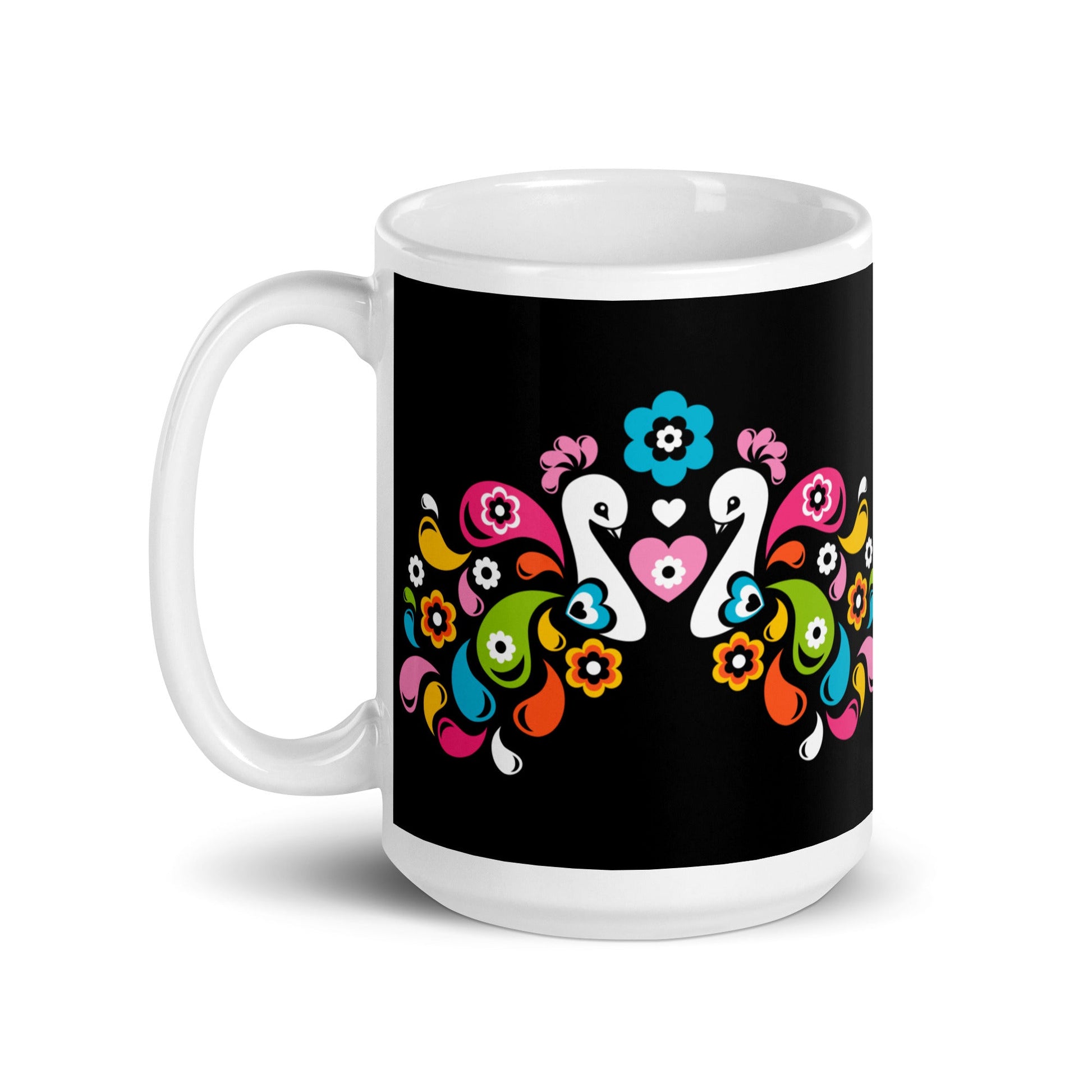Mug - PEACOCK LOVE happy