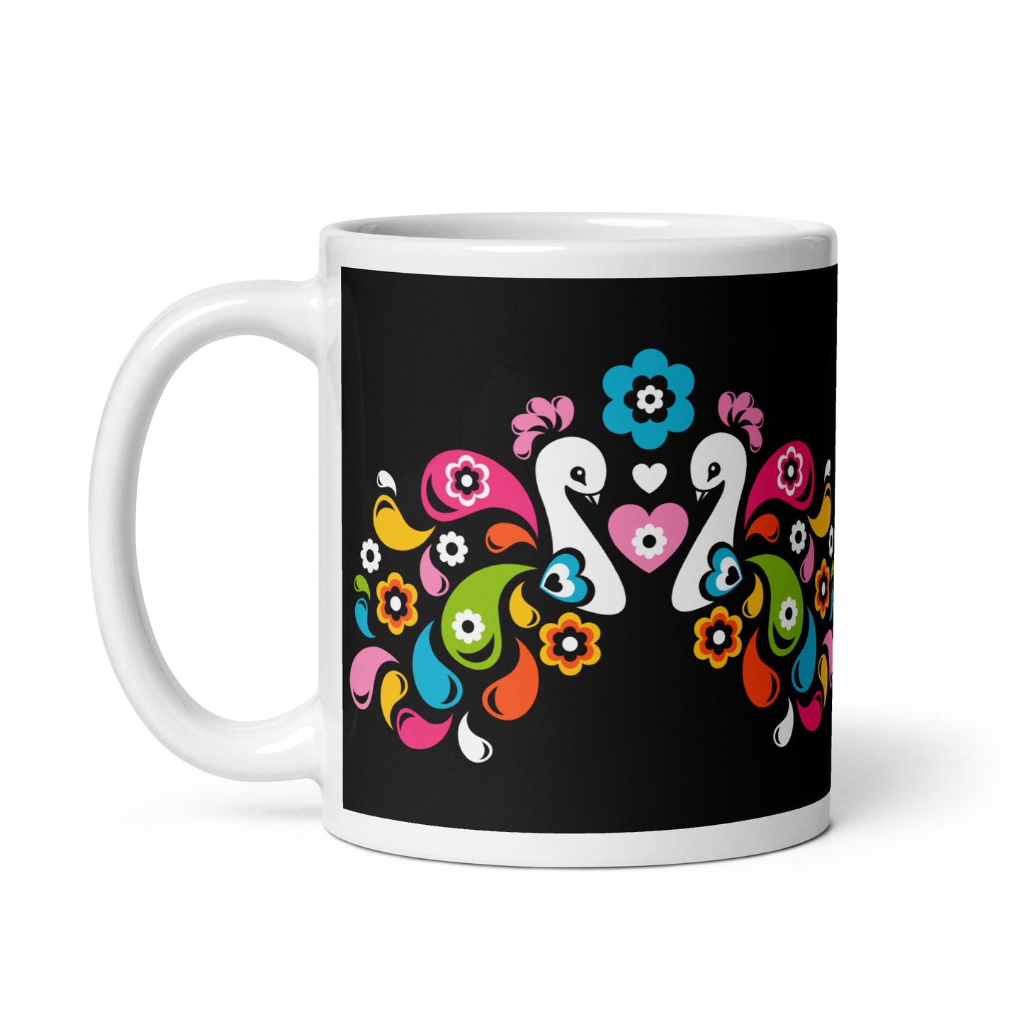 Mug - PEACOCK LOVE happy