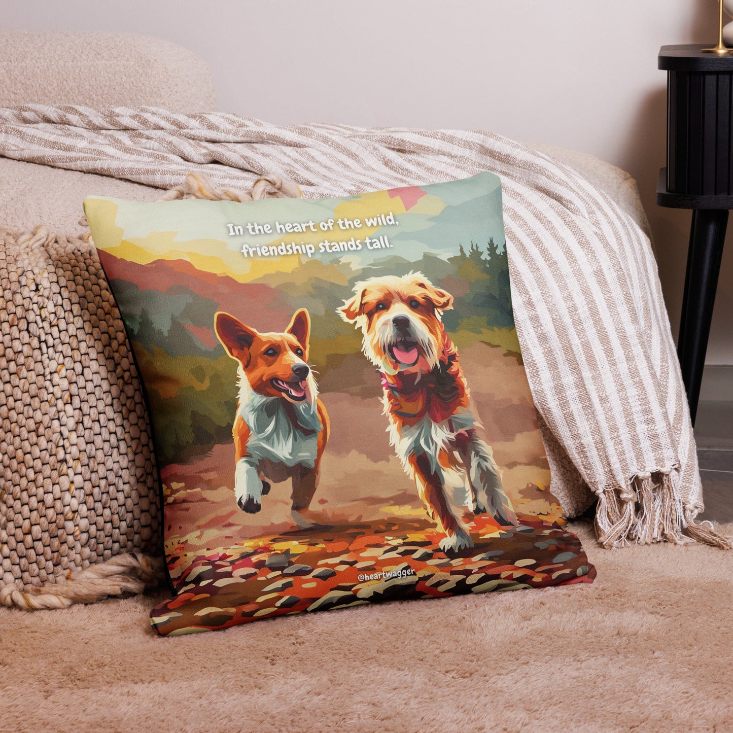 Pillow Case - In the heart of the wild, friendship stands tall