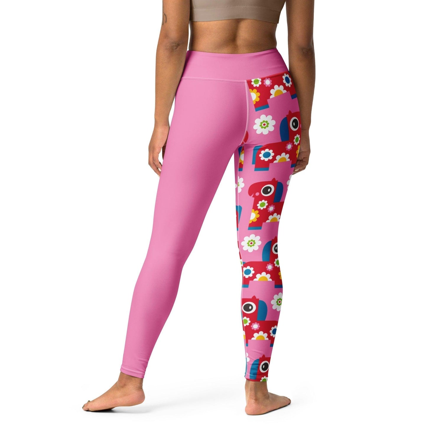 Yoga Leggings - PONY BLOOM pink